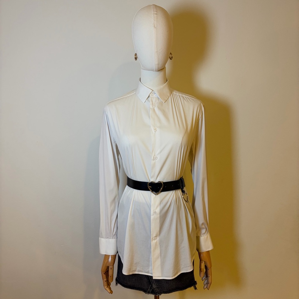 Balenciaga White Button Down Shirt - Sz 38/S - Excellent